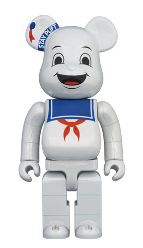 Stay Puft Marshmallow Man - White Chrome version- Bearbrick 400