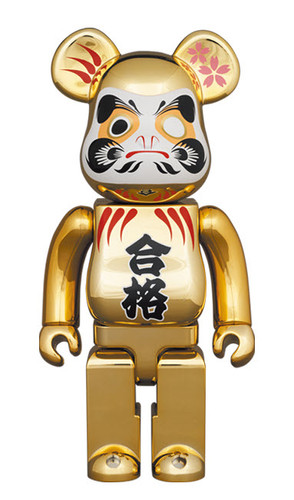 MEDICOM TOY - 2セット BE@RBRICK 達磨 合格 金メッキ 弐 400％ & 100％ Daruma - Gold Metallic version 2- Bearbrick 400 | Medicom