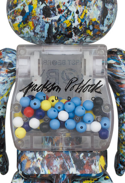 MEDICOM TOY - MY FIRST BE@RBRICK Jackson Pollock 400％ Be@rbrick Jackson Pollock Studio (SPLASH) 100% & 400