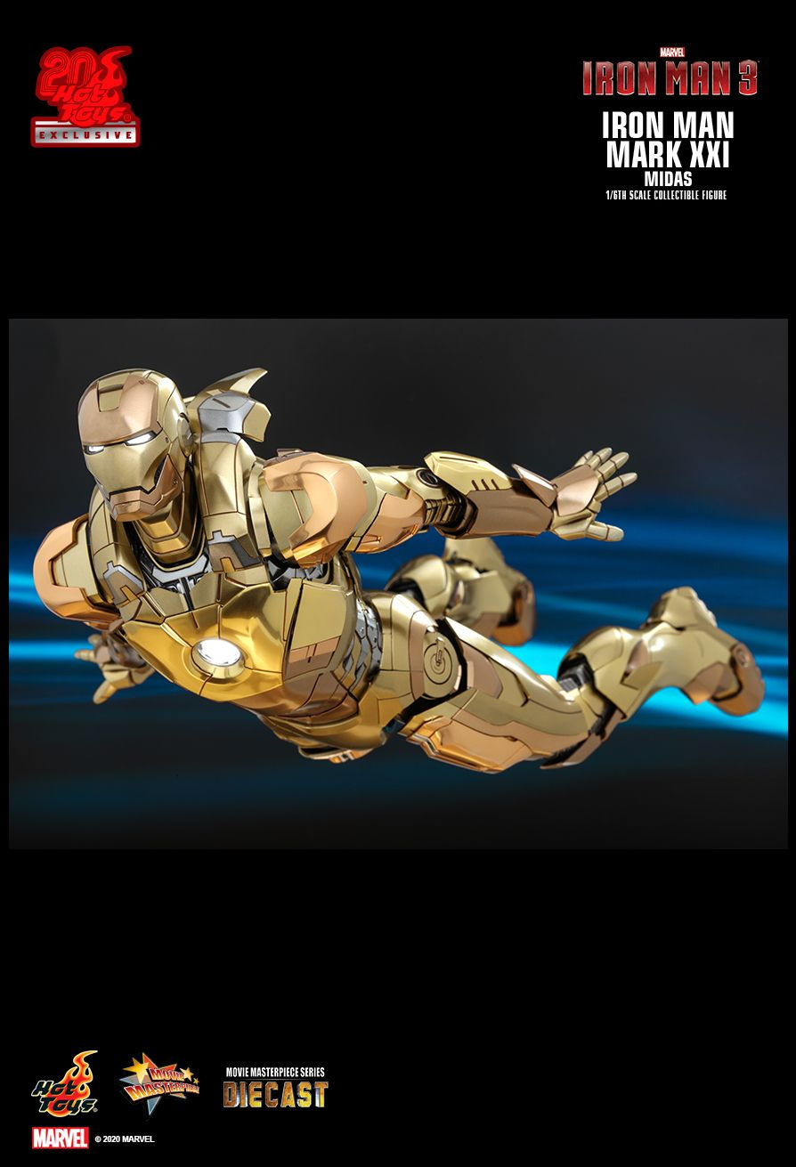 Thumbnail: Iron Man Mark XXI - Midas - Gold - Iron Man 3 - Hot Toys