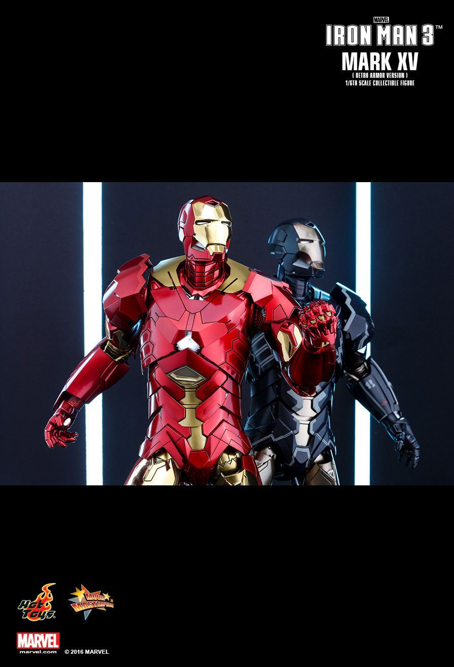 Thumbnail: Iron Man Mark XV - Retro Armor - Iron Man 3 - Hot Toys