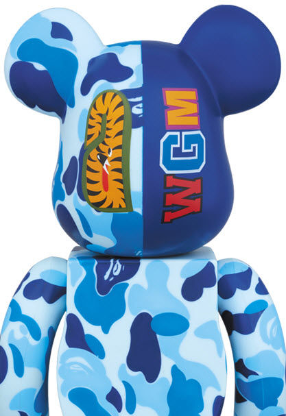 Thumbnail: Bape - Camo Shark - Blue- Bearbrick 400
