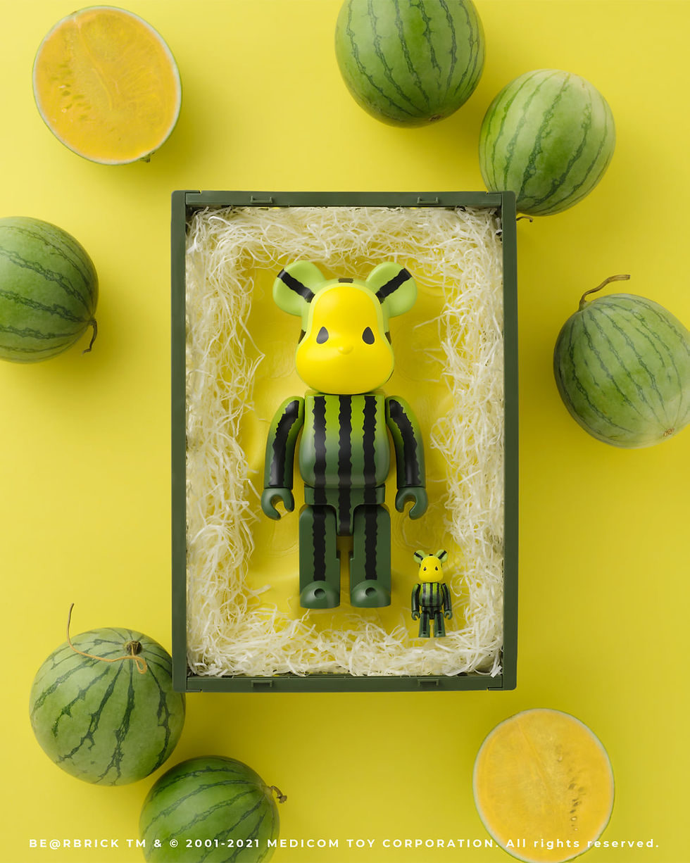 Thumbnail: CLOT - Yellow Watermelon- Bearbrick 400