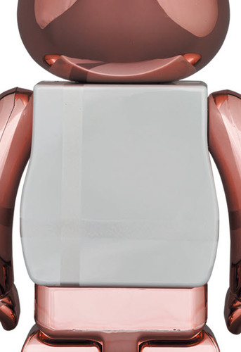 Medicom Toy Plus - Pink Gold Chrome version- Bearbrick 400