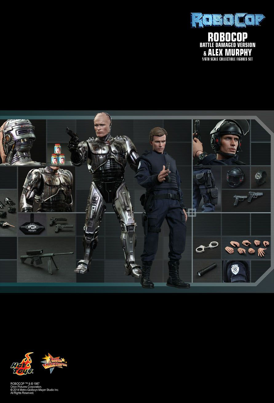 Thumbnail: Robocop Battle Damaged and Alex Murphy - Hot Toys