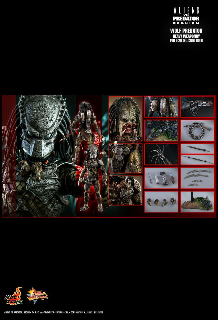 Thumbnail: Wolf Predator - Heavy Weaponry - AVP Requiem - Hot Toys