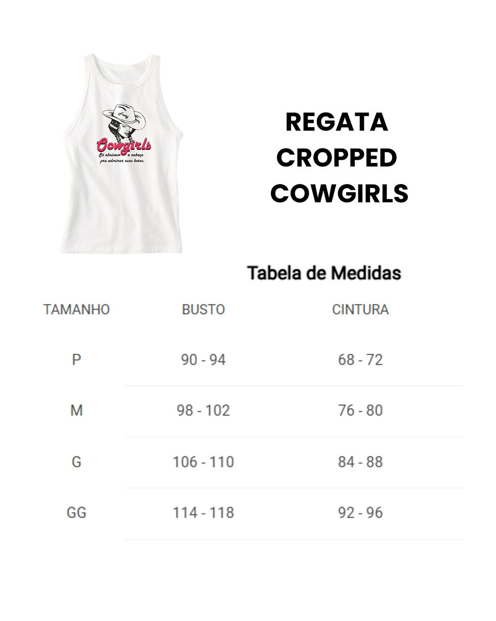 Miniatura: Regata Cropped Cowgirls