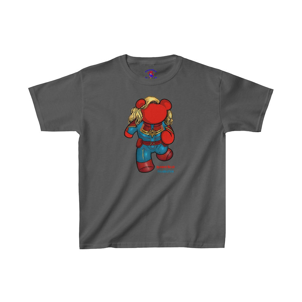 Thumbnail: Kids Heavy Cotton Captain Marvel-Bear Tee