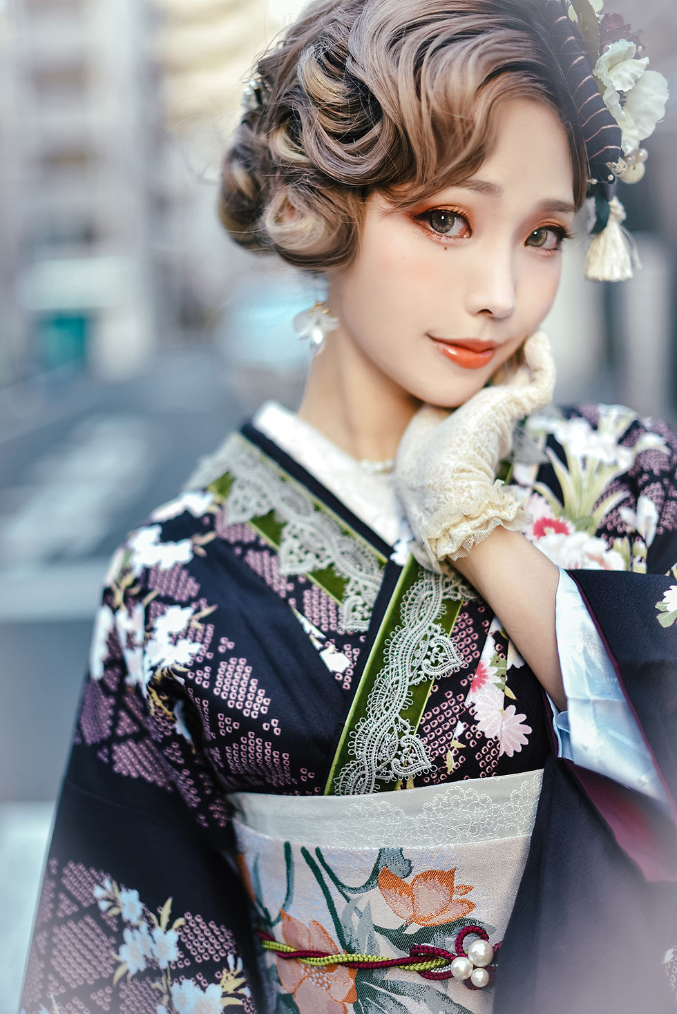 縮圖：Digital【Retro kimono lady】 懷舊和服