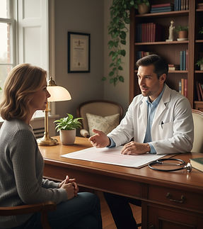 give me a image of a doctor and a person