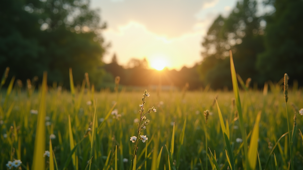 Eye-level view of a tranquil nature scene