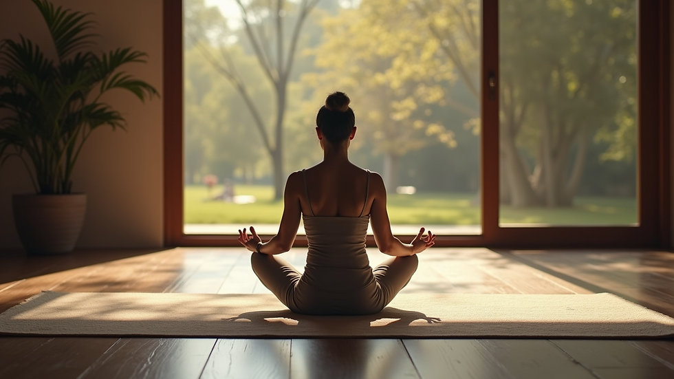 Close-up view of a serene meditation space