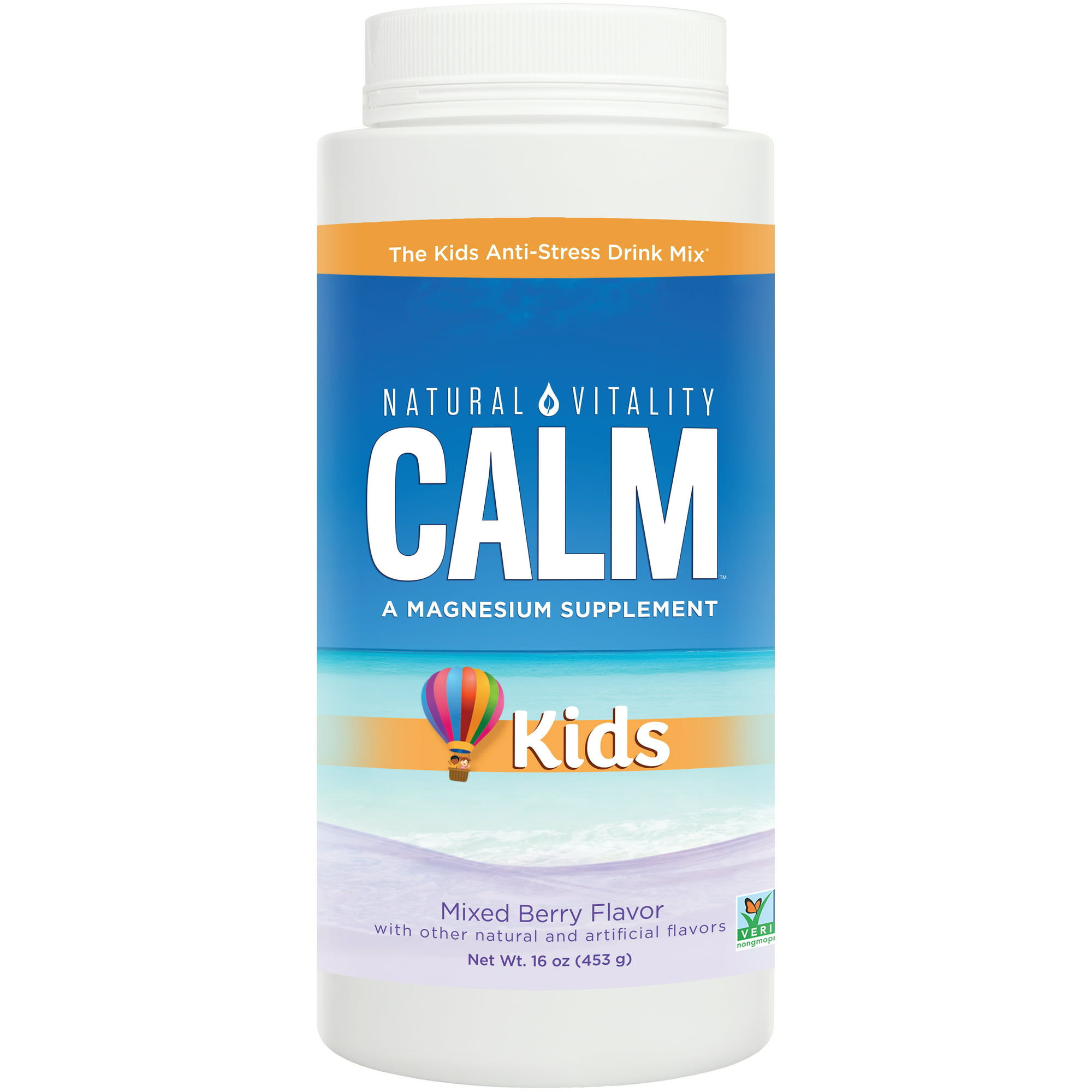 Natural Vitality CALM Kids, The Kids' Calm-Focus Drink Mix, Berry, 16oz
