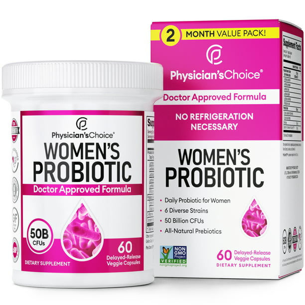 Physician's Choice Women's Probiotic 50 Billion CFU Capsules, 60 Count