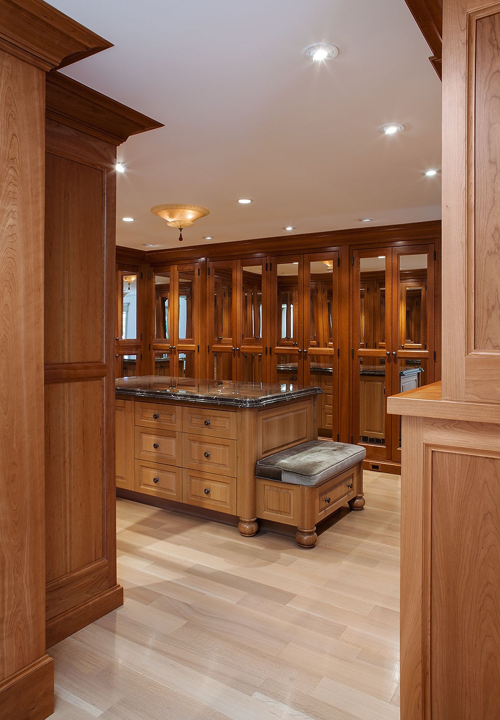 Luxury Master Cherry Closet