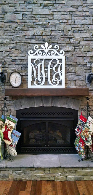 Large Filigree Metal Monogram