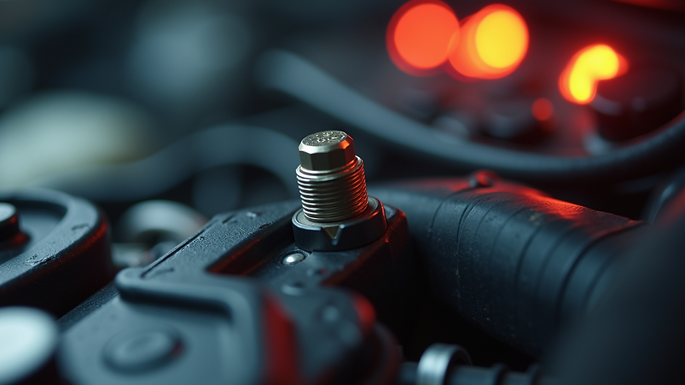 Eye-level view of an automotive temperature sensor