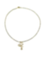 Collar dorado con dije luna con estrella