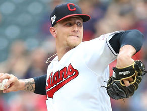 Four pitchers combine for a one-hit shutout as Tribe blanks Tigers 8-0