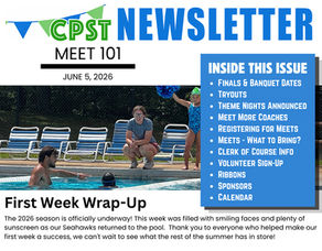 CPST Newsletter - Meet 101