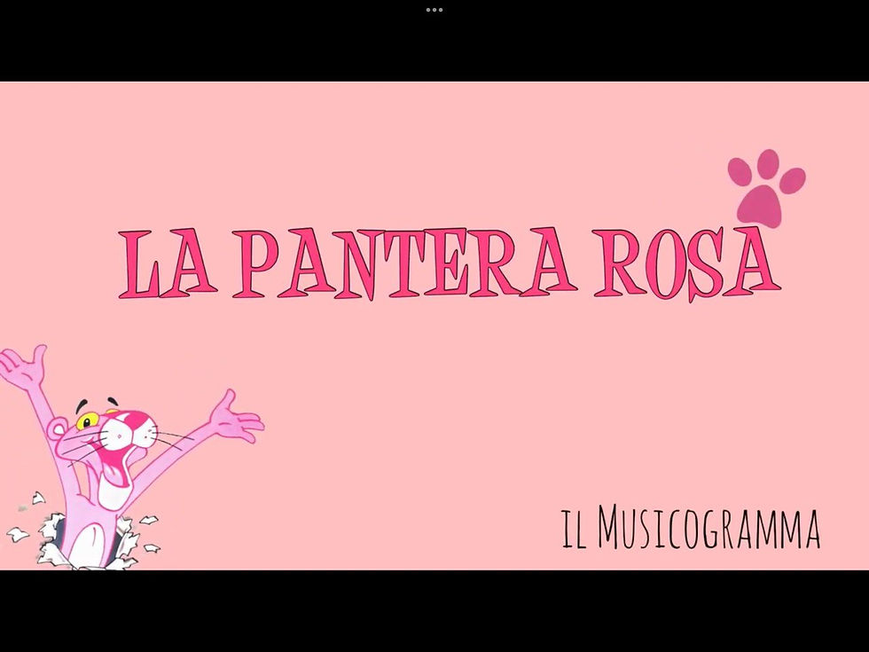 Musicograma La Pantera rosa