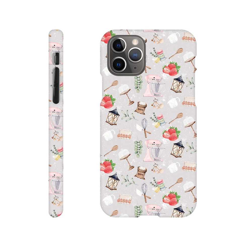 Thumbnail: Slim case Apple iPhone - Gourmet Dessert Icing Grey