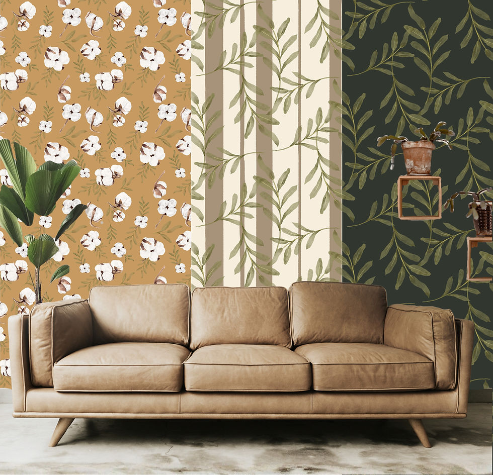 Collection of bold prints wallpaper