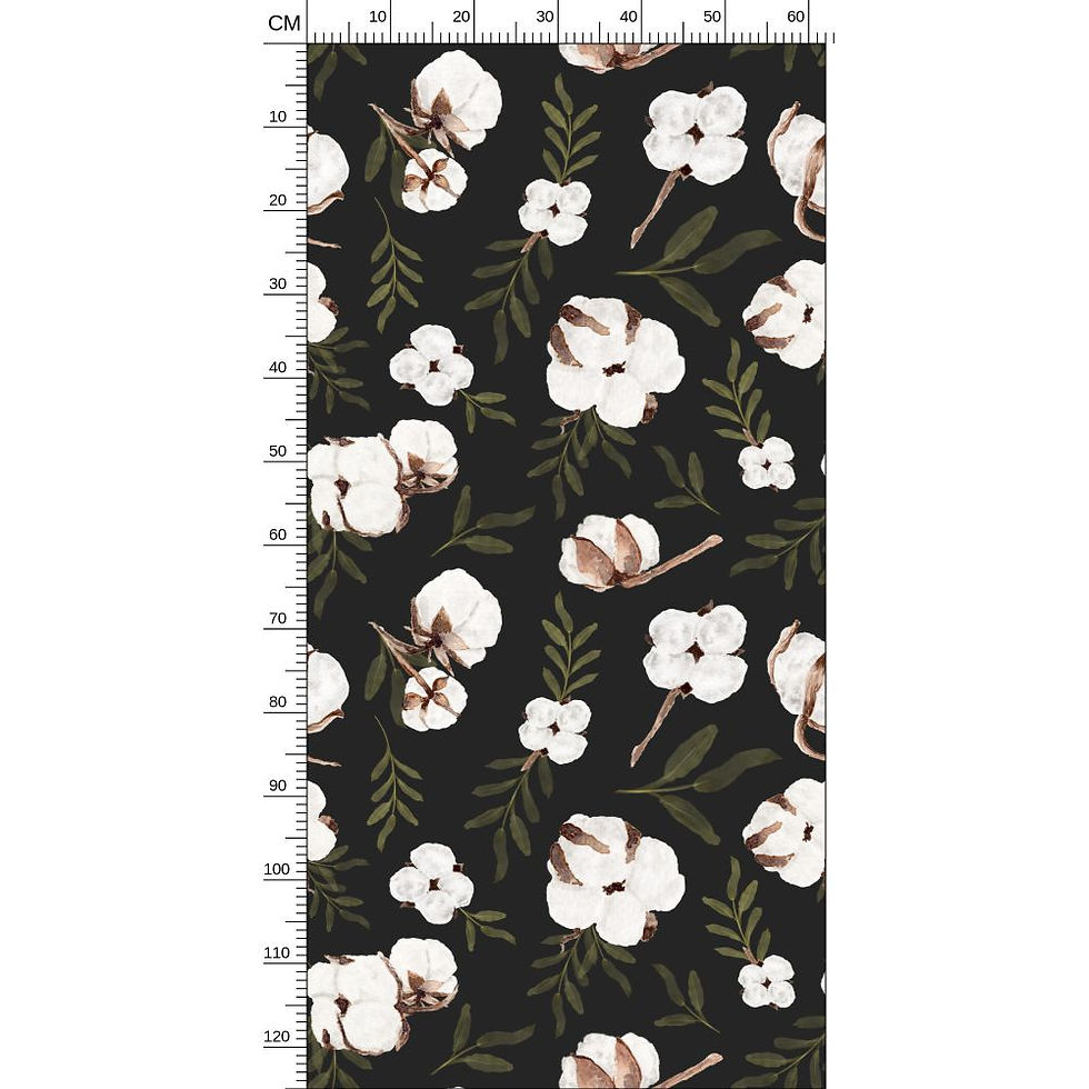 Thumbnail: Cotton Leaves Wallpaper Botanical Pattern