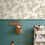 Thumbnail: Wandering Leaves Wallpaper Botanical Pattern in Buttercream
