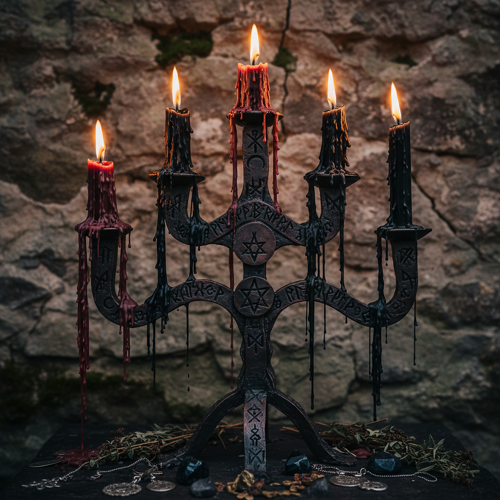 Candleabrum; otherwise known by candelabra.