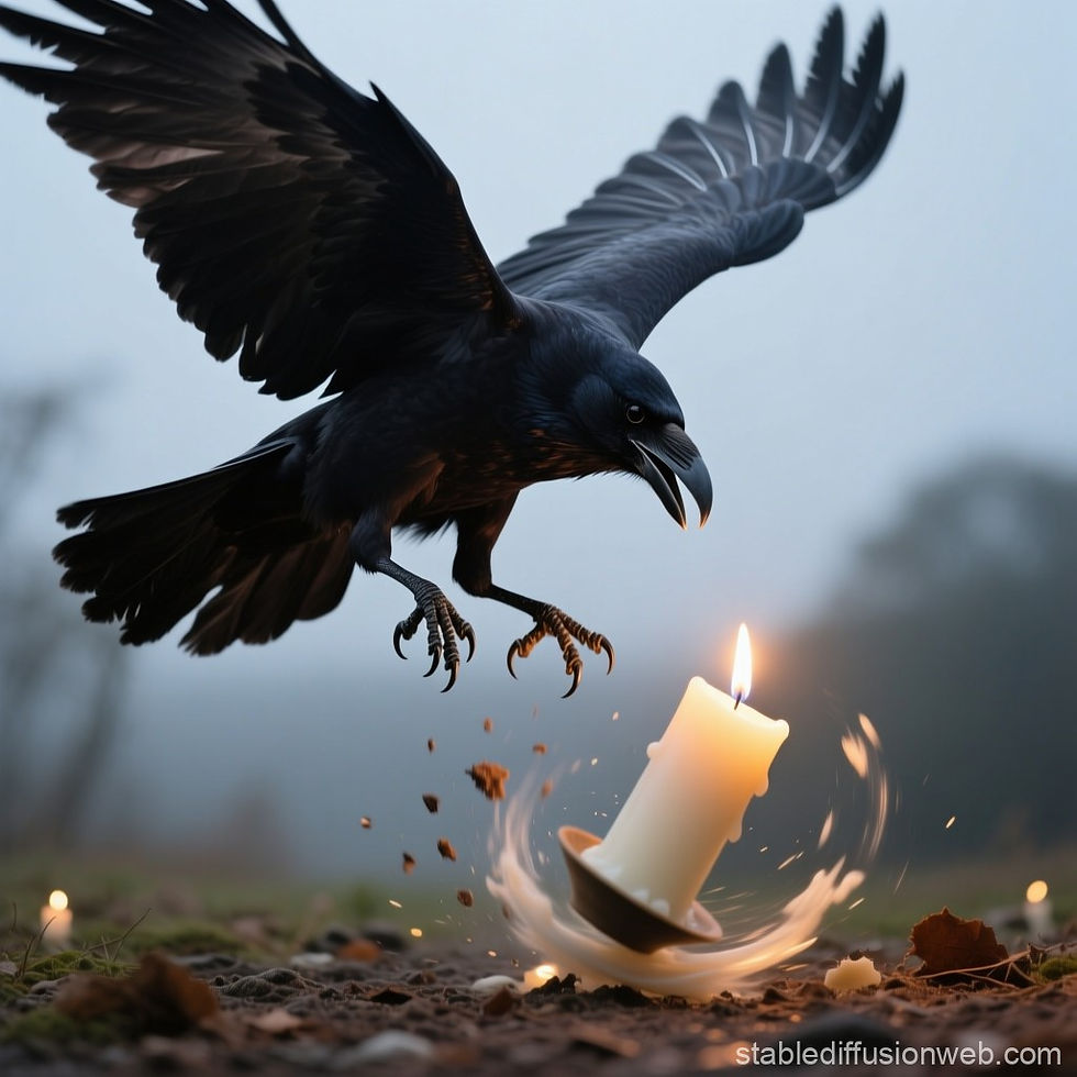 Raven flying with candle outside aesthetic.jpg