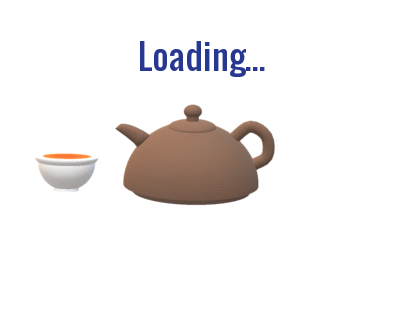 Teapot and teacup chase animation - Blue Heron Tea Traditions