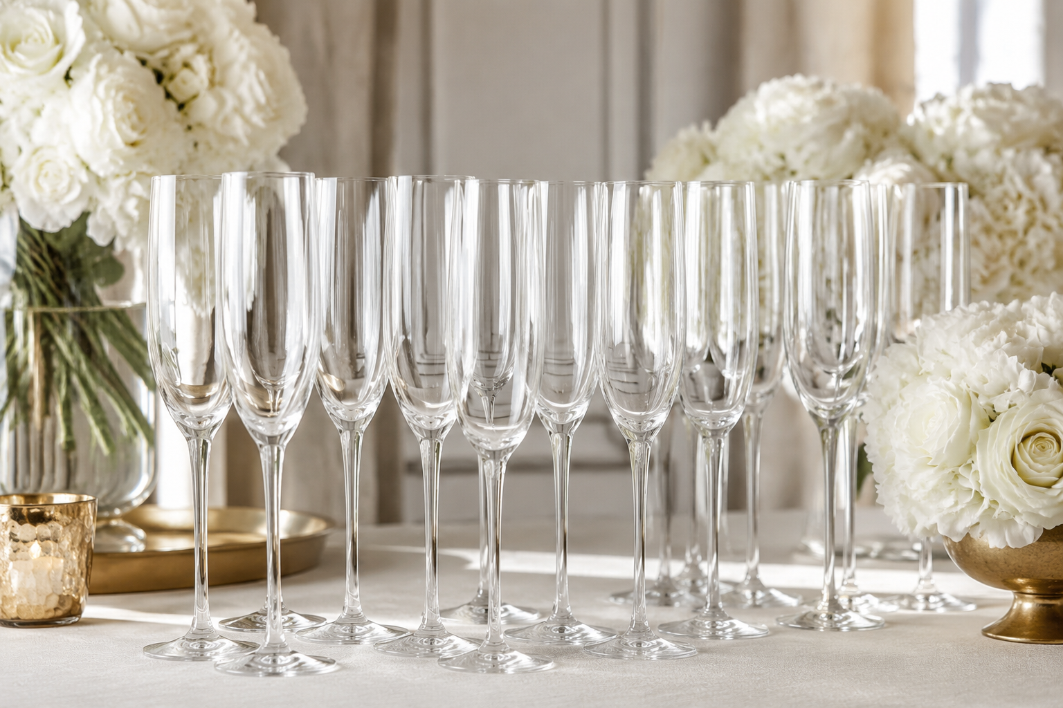 Champagne Flute rental from Irene Party Rentals