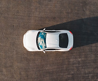White Car Overhead