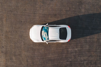 White Car Overhead
