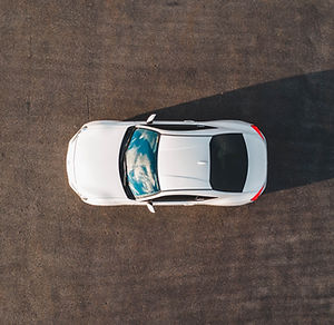 White Car Overhead