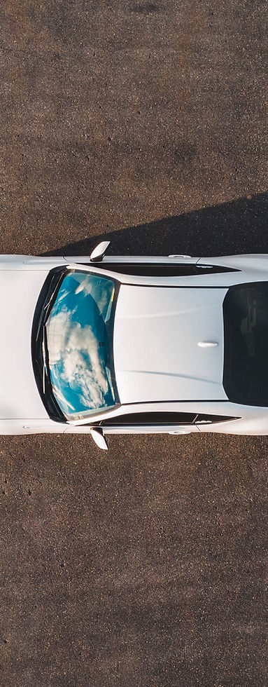 White Car Overhead