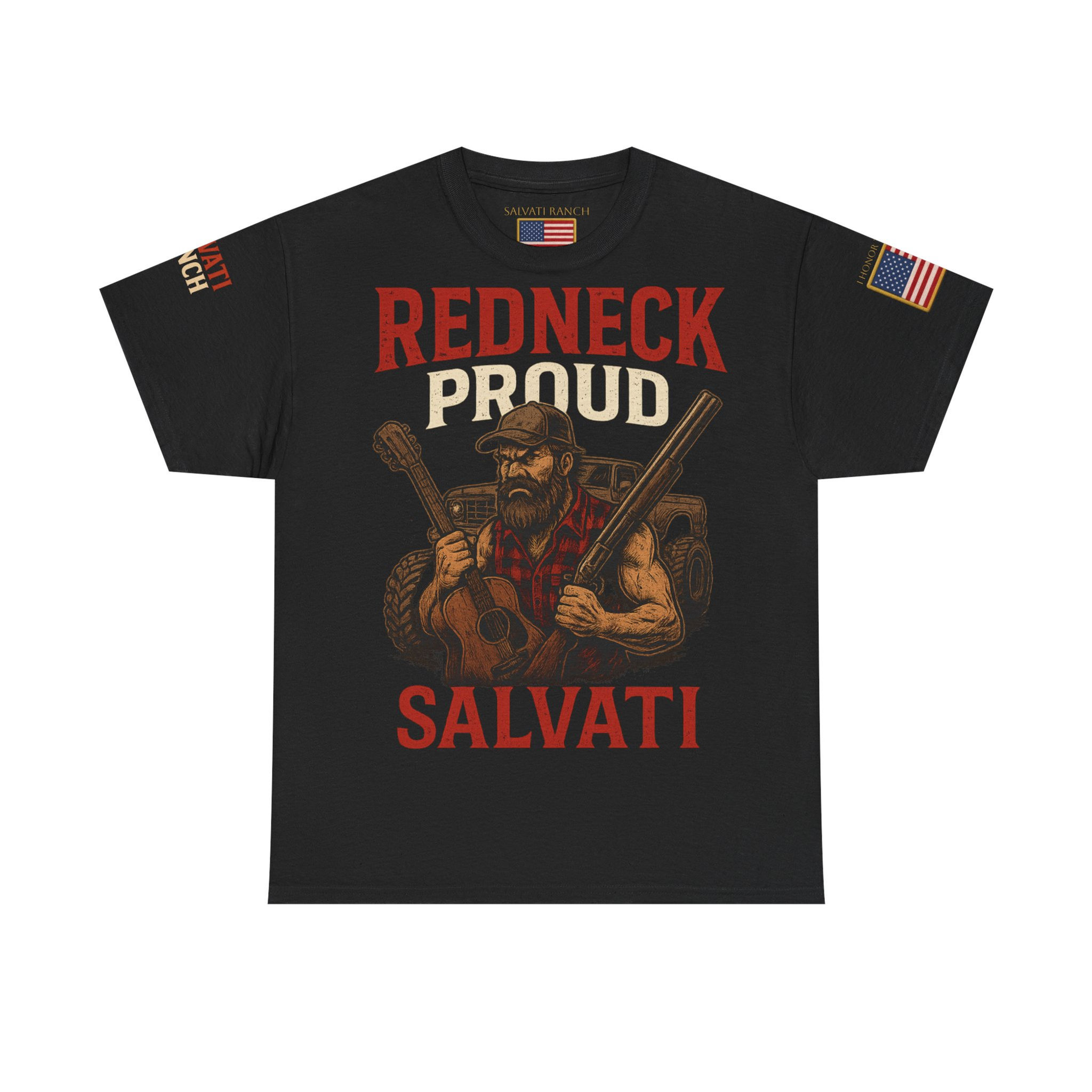 Redneck Proud Salvati Tee, Cotton Tee - USA Shirt, Gift for Country Lovers