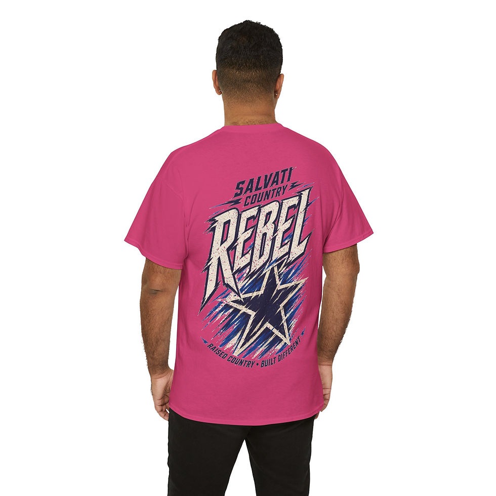 Miniaturbild: Rebel Star Tee — Salvati Country Graphic Cotton T-Shirt