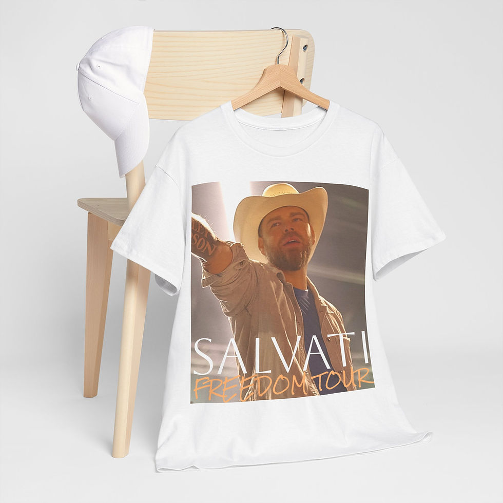 Thumbnail: Salvati Freedom Tour Unisex Heavy Cotton - Support Tribe USA
