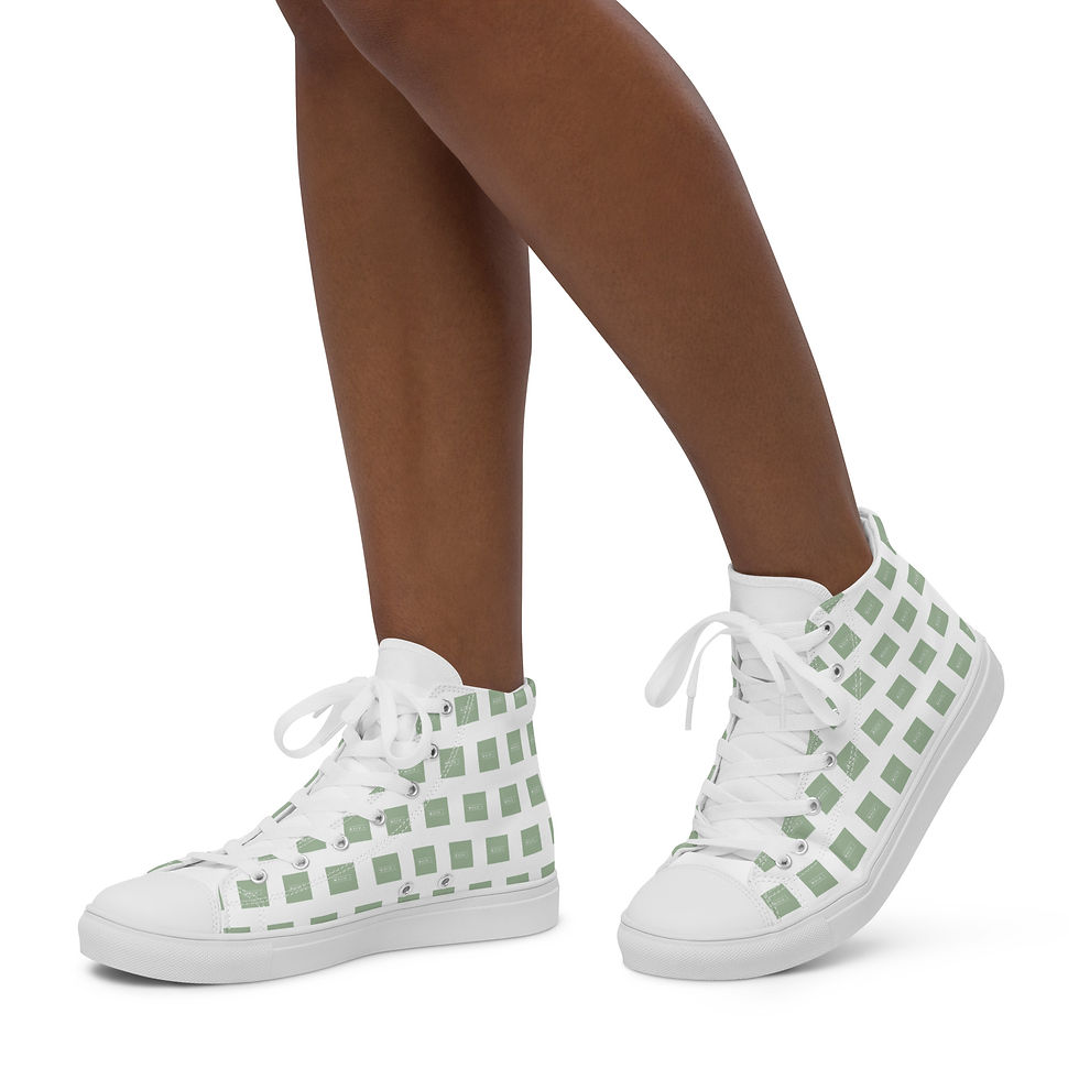 Thumbnail: HUMANEai - Women’s high top canvas shoes