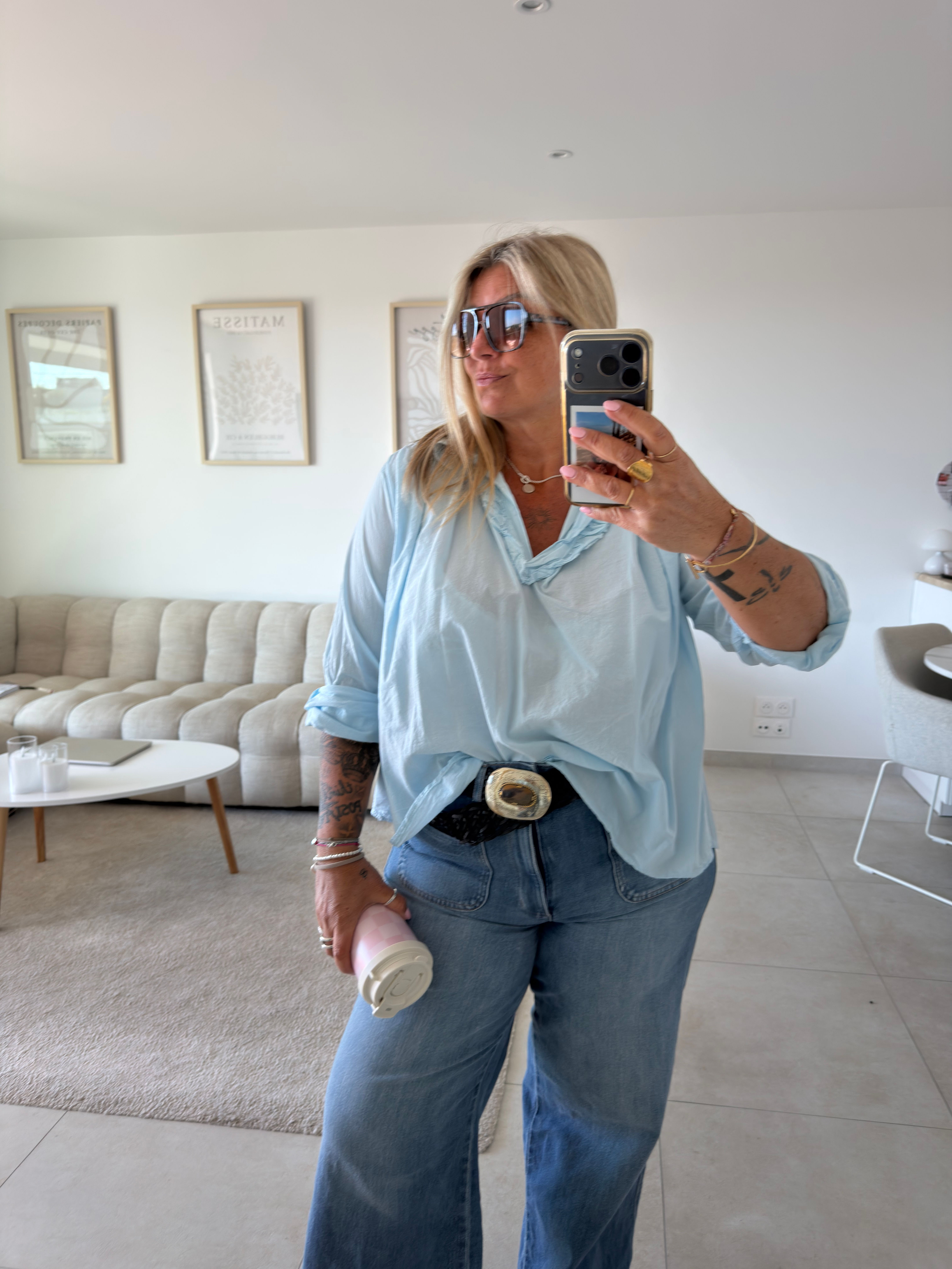Blouse Sira bleue