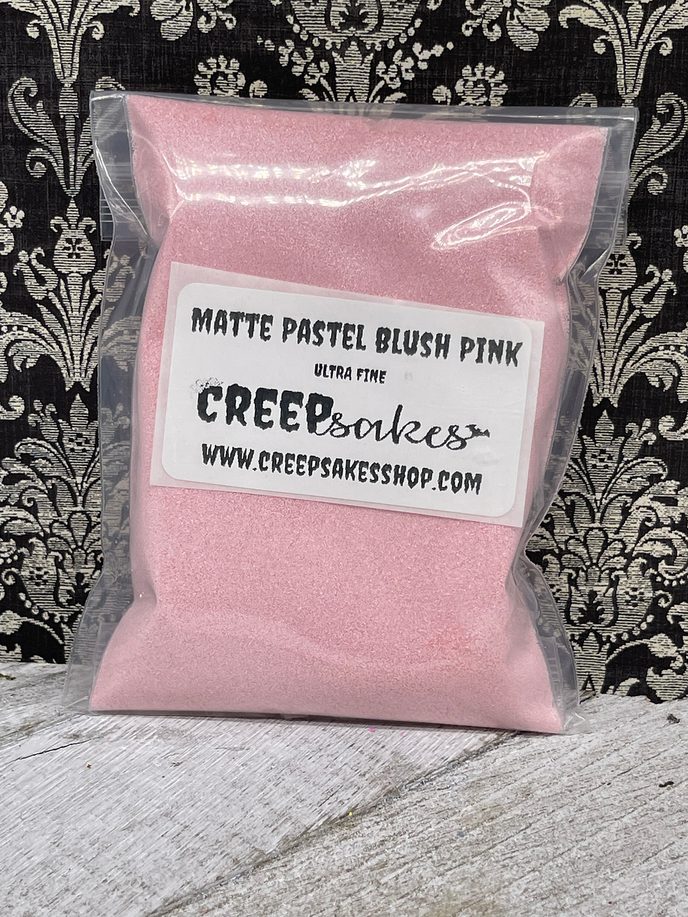Matte Pastel Blush Pink Ultra Fine Glitter
