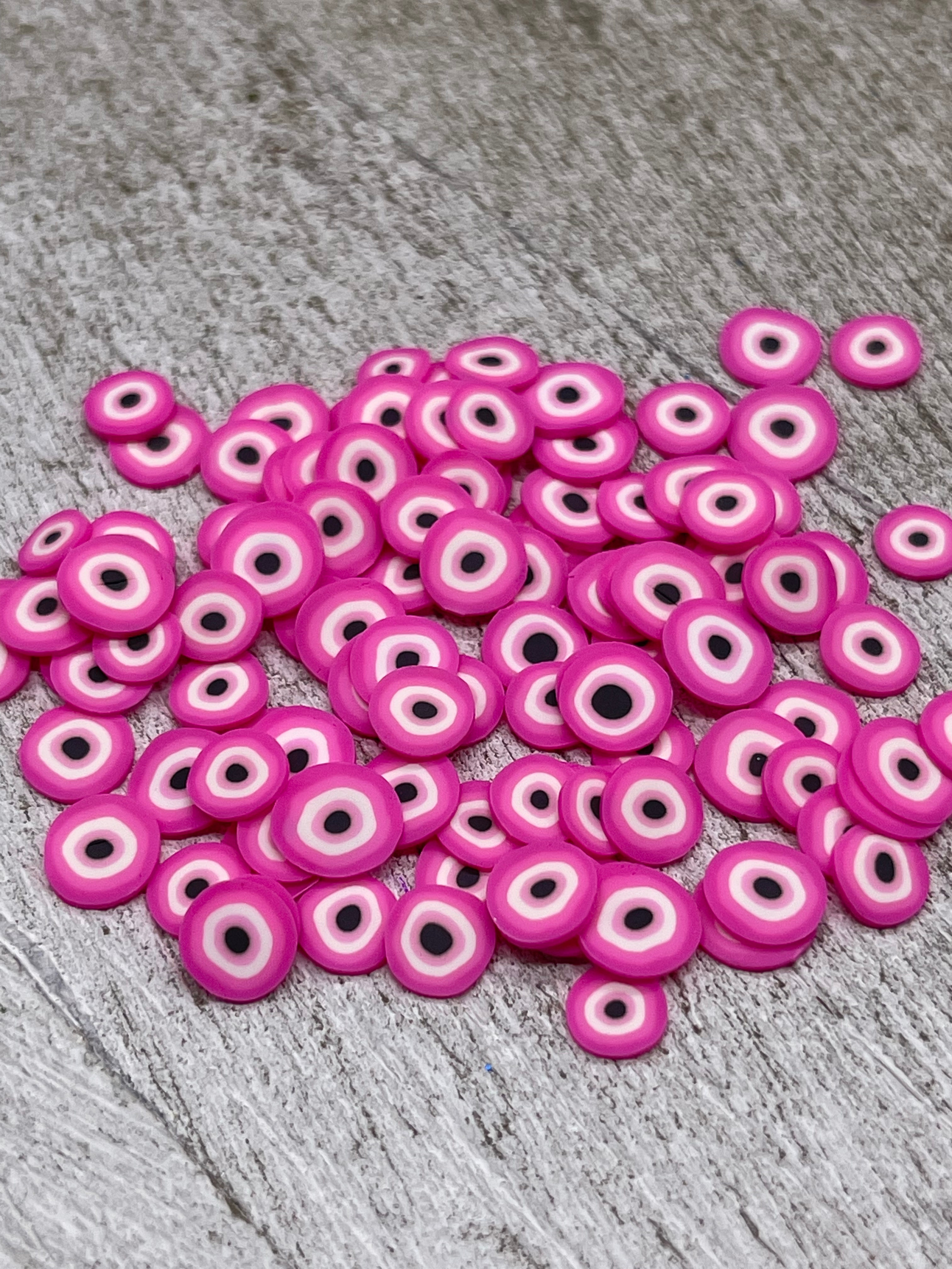 Pink Evil Eye Faux Sprinkles