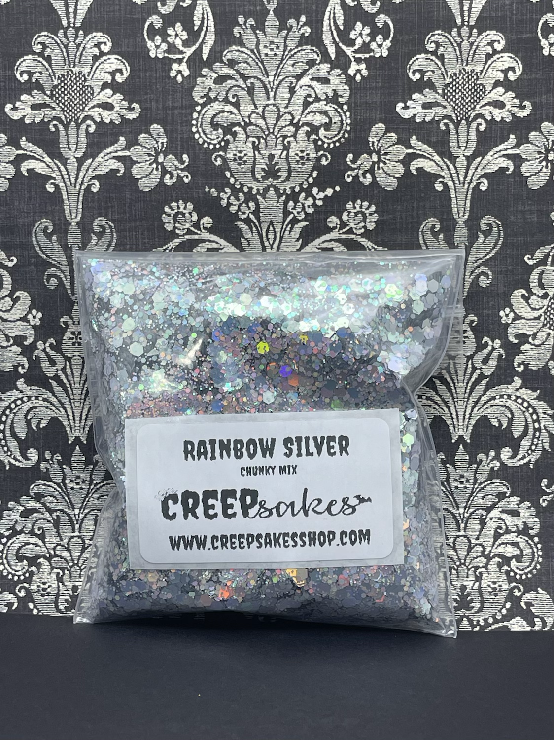 Rainbow Silver Chunky Mix Glitter
