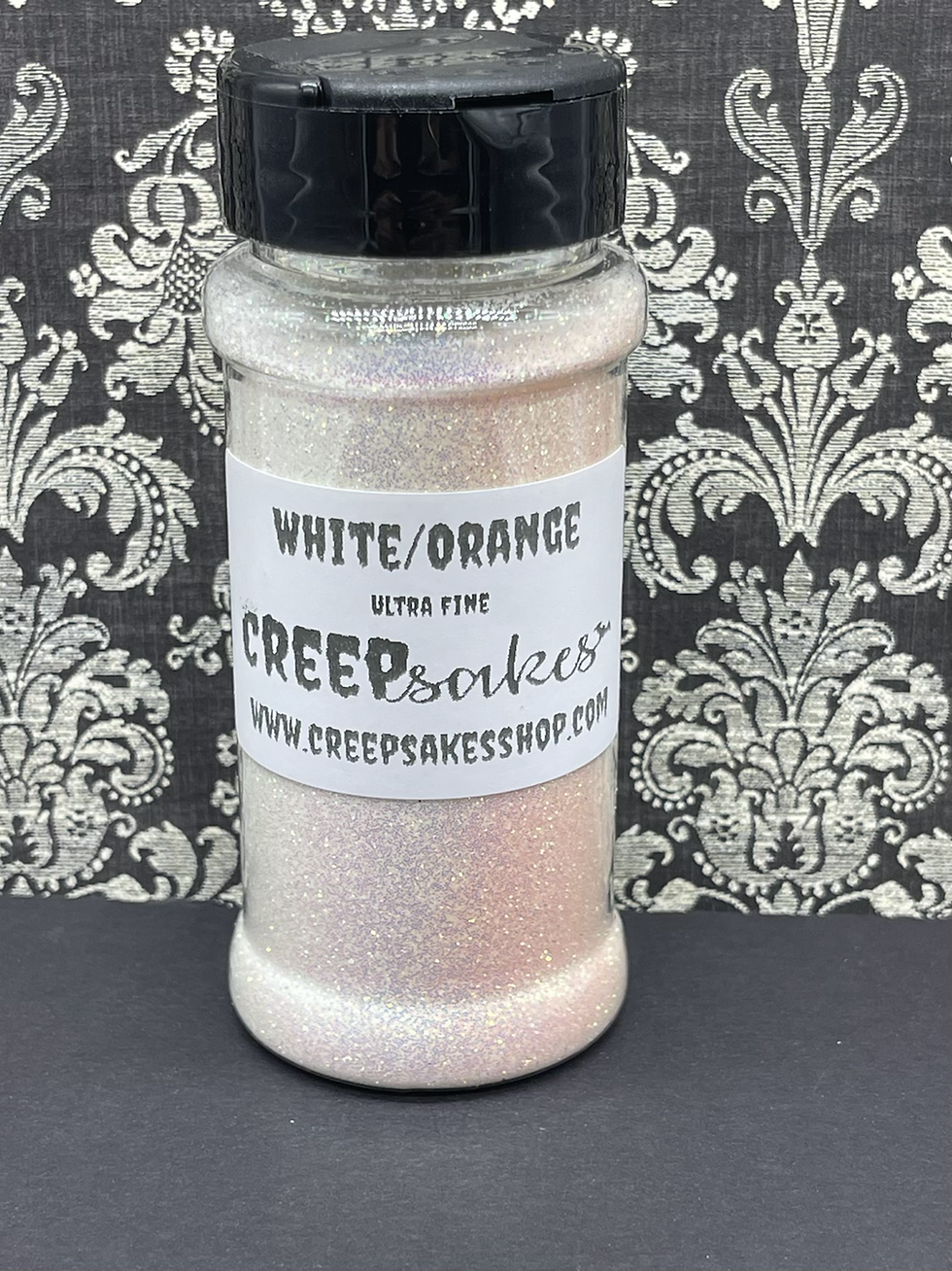Thumbnail: UV Color Changing White/Orange Ultra Fine Glitter 