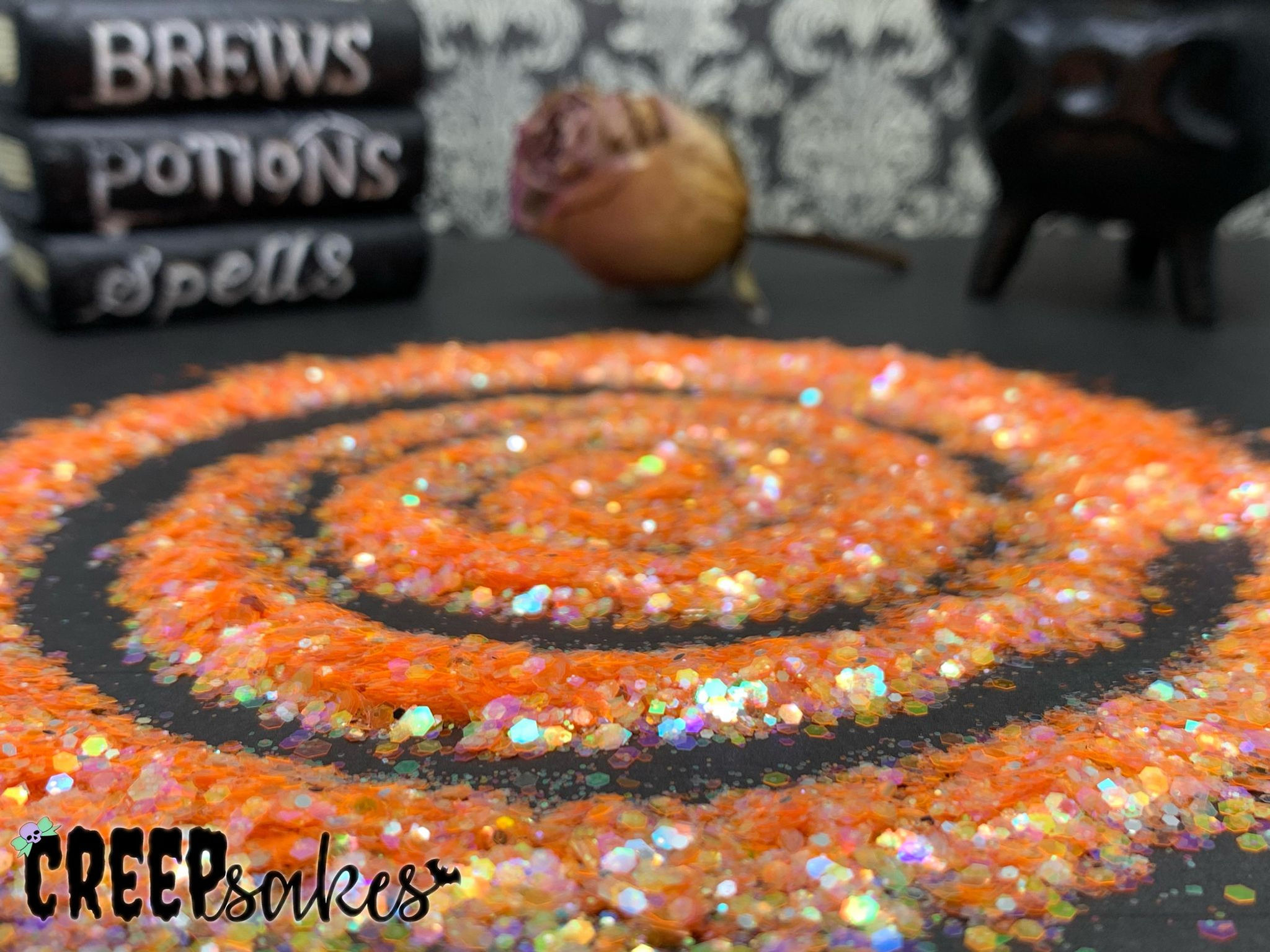 Rainbow Diamond Orange Chunky Mix 2oz