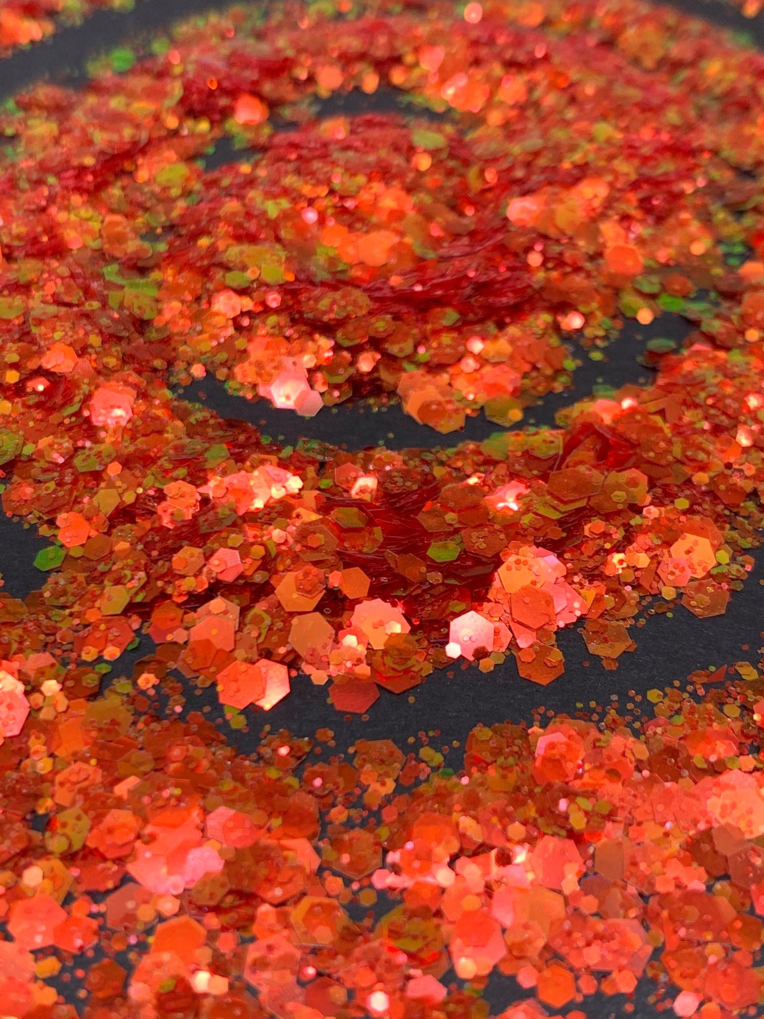 Golden Iridescent Red Chunky Mix