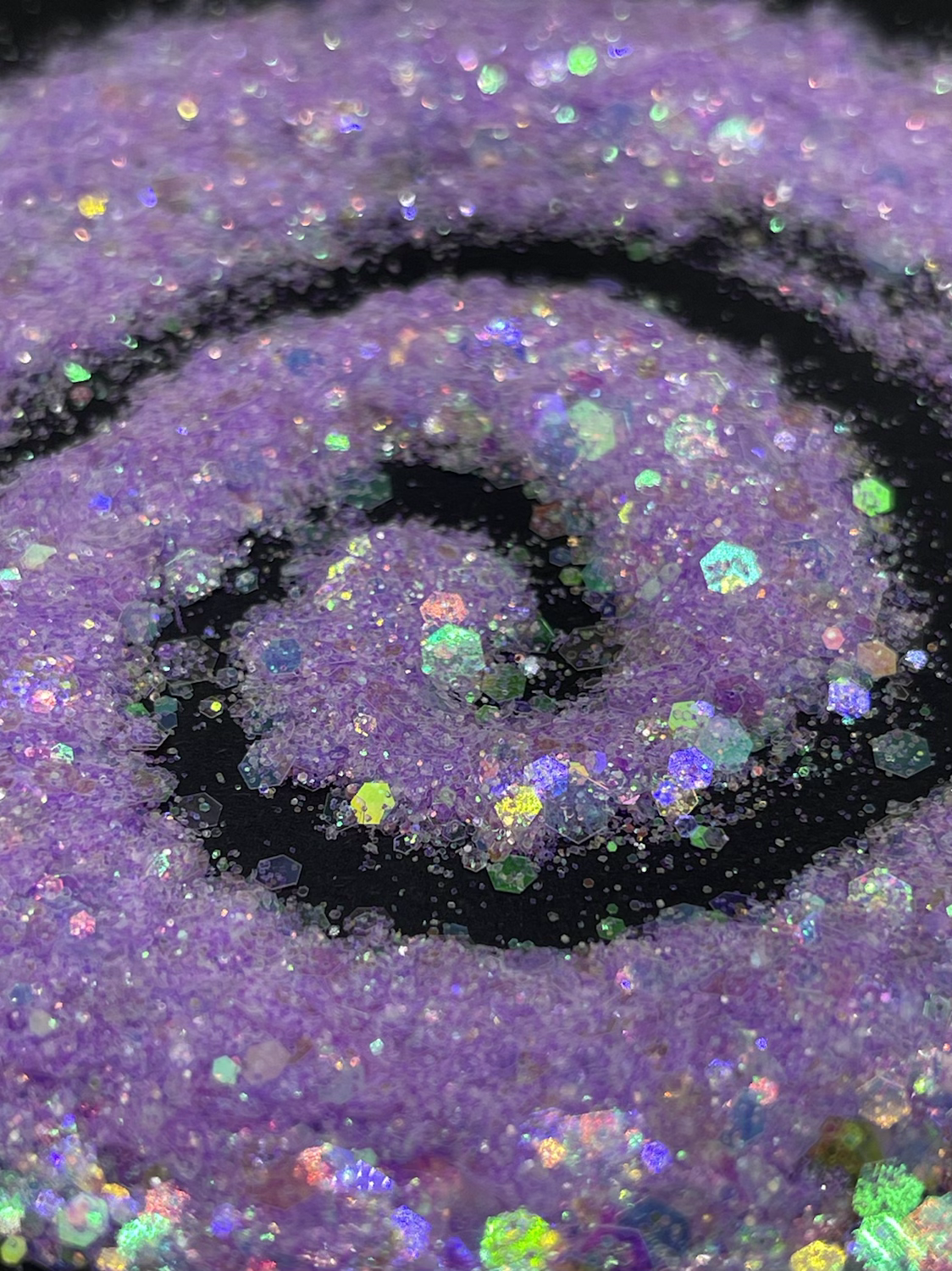 Colorful Rainbow Purple Chunky Mix Glitter 