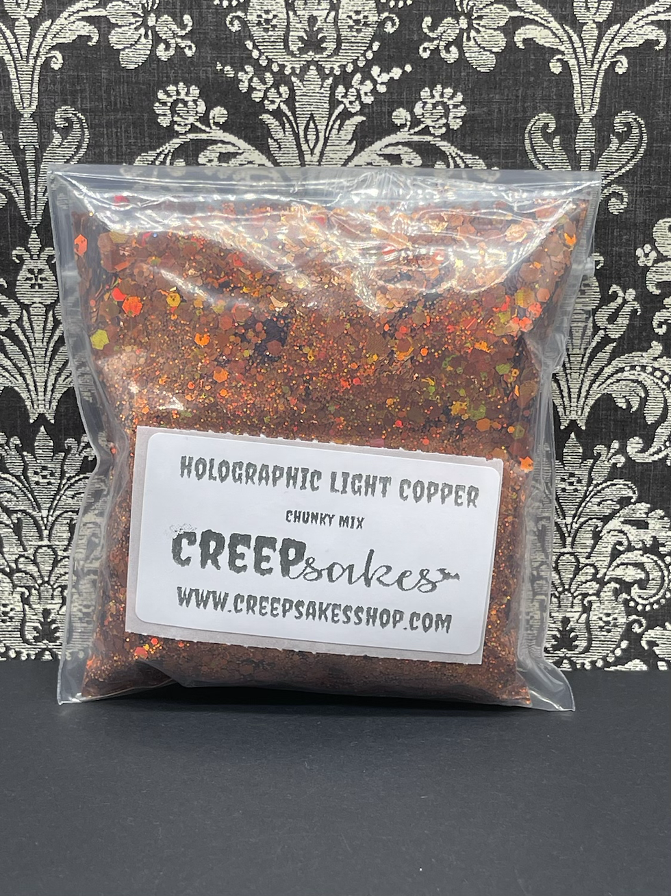 Miniatura: Holographic Light Copper Chunky Mix Glitter